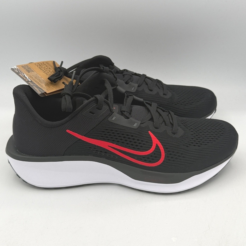 Nike Quest 6 Running Shoes Mens Black University Red White 9.5 FD6033-011